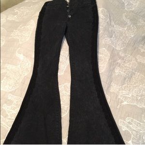 Free People🍄hippie bell bottom super flare!